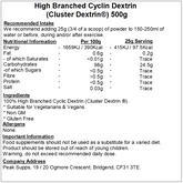 Cluster Dextrin® (High Branched Cyclin Dextrin)